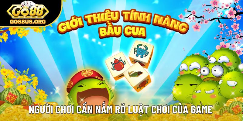 Người chơi cần nắm rõ luật chơi của game