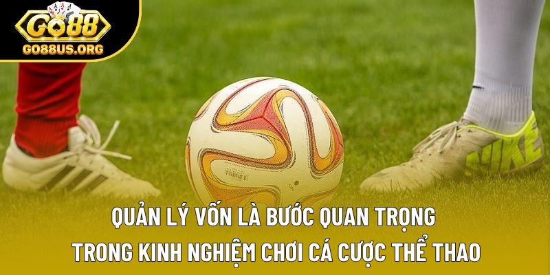 Quản lý vốn là bước quan trọng trong kinh nghiệm chơi cá cược thể thao